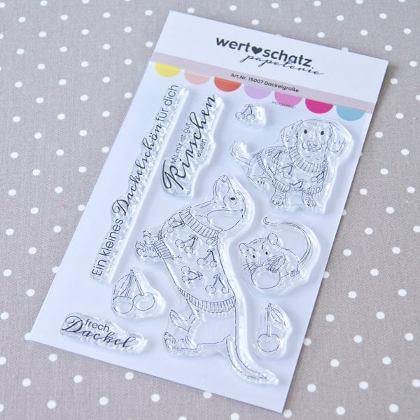 Clearstamp Stempelset "Dackelgrüße" – Bild 4