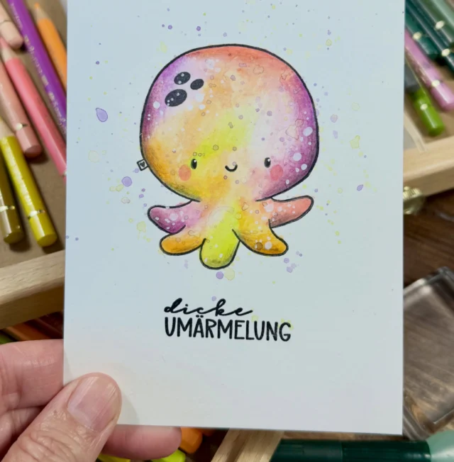 Eine kleine Umärmelung an euch ❤️

Stempelset von @emma.puenktchen ❤️
Stifte zum Colorieren von @fabercastelldeutschland ❤️

#colorieren #emmapünktchen #wertschatz #fabercastell #qualle